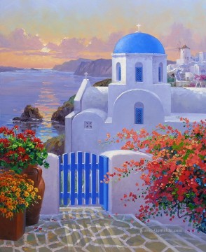 griechisch griechenland Ölbilder verkaufen - einen Hauch von griechenland impressionistische Blumen